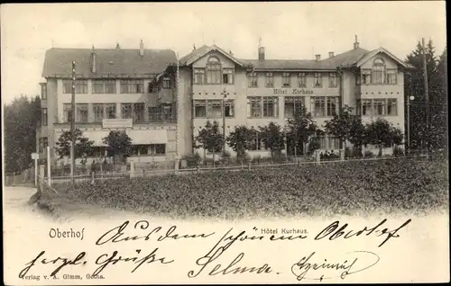 Ak Oberhof im Thüringer Wald, Hotel Kurhaus