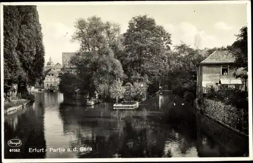 Ak Erfurt in Thüringen, Partie an der Gera, Nr. 61062