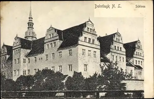 Ak Dobrilugk Kirchhain, Blick auf das Schloss