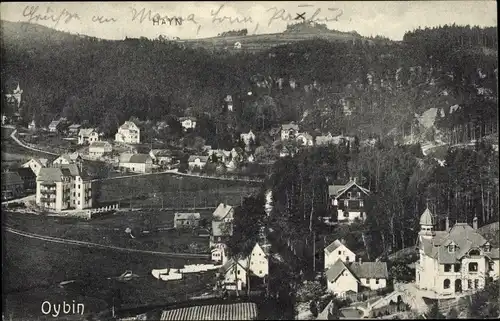 Ak Oybin in der Oberlausitz, Teilansicht