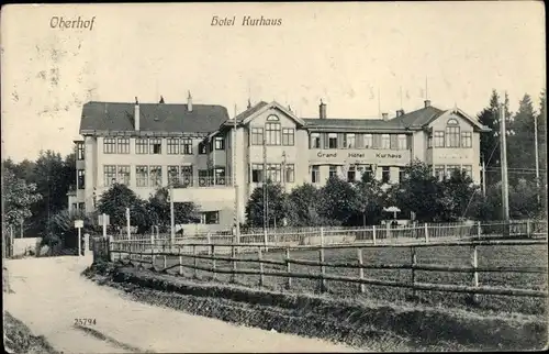 Ak Oberhof im Thüringer Wald, Hotel Kurhaus