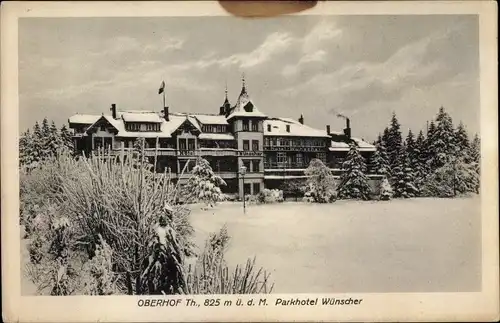 Ak Oberhof im Thüringer Wald, Parkhotel Wünscher