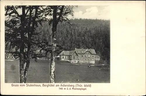 Ak Schleusingen in Thüringen, Stutenhaus am Adlersberg