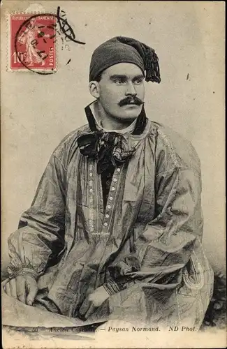 Ak Calvados Normandie, Ancien Costumes, Paysan Normand