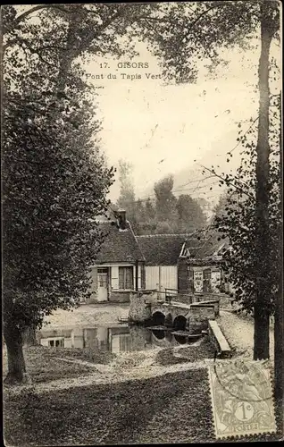 Ak Gisors Eure, Pont du Tapis Vert