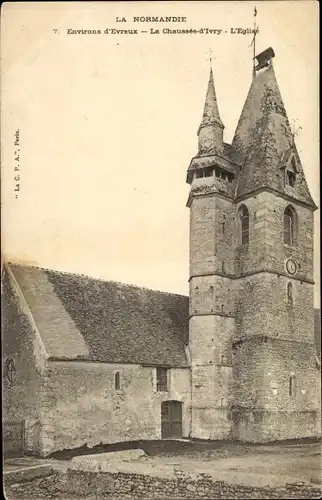 Ak La Chaussee d'Ivry Eure, L'Eglise