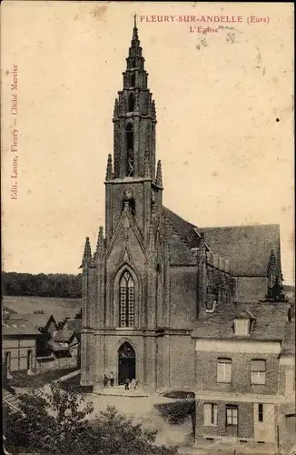 Ak Fleury sur Andelle Eure, L'Eglise