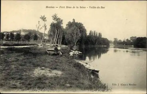 Ak Meulan Yvelines, Petiti Bras de la Seine, Vallee du Bac