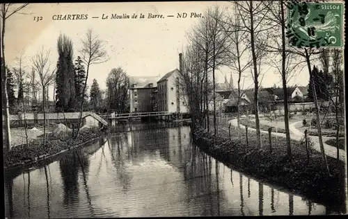 Ak Chartres Eure et Loir, Le Moulin de la Barre