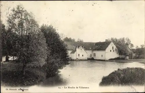 Ak Villemeux Eure et Loir, Le Moulin