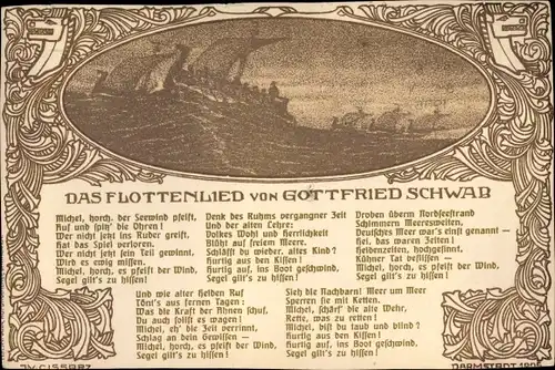 Lied Ak Das Flottenlied, Gottfried Schwab