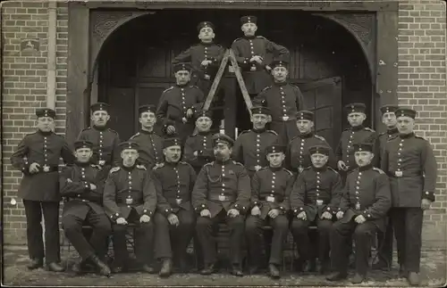 Foto Ak Verden an der Aller, Deutsche Soldaten im Kaiserreich, Gruppenbild