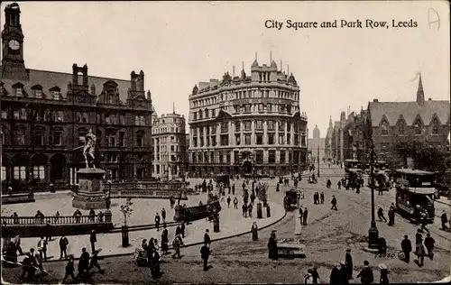 Ak Leeds Yorkshire England, City Square, Park Row