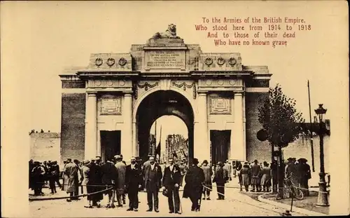 Ak London City England, To the Armies of the British Empire who stood here from 1914 to 1918