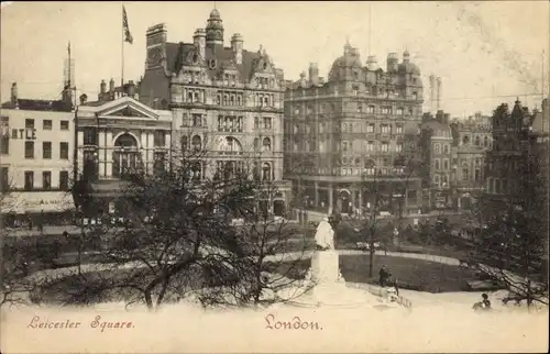Ak London City England, Leicester Square