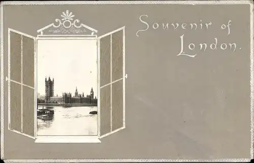 Passepartout Ak London City England, House of Parliament