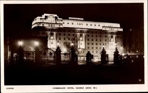 Ak London City, Cumberland Hotel, Marble Arch