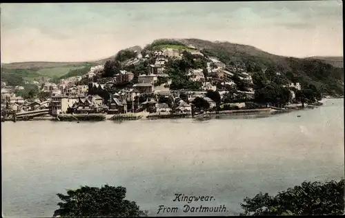 Ak Dartmouth Devon, Kingwear, General View