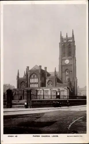 Ak Leeds Yorkshire England, Parish Church