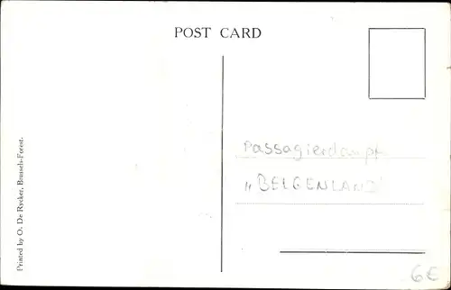 Künstler Ak Dampfschiff Belgenland, Red Star Line