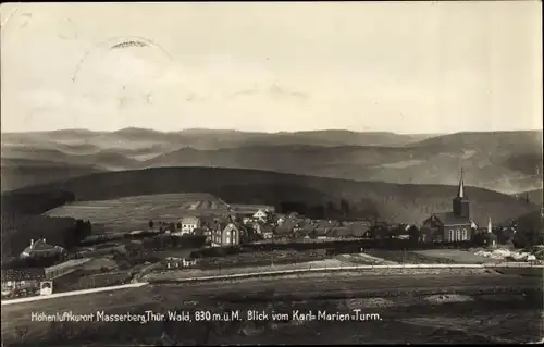 Ak Masserberg im Thüringer Schiefergebirge, Blick vom Karl Marien Turm