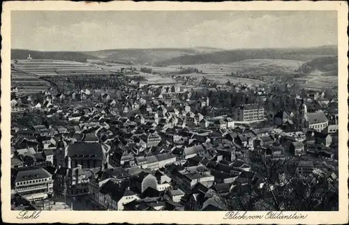 Ak Suhl in Thüringen, Blick vom Ottilienstein