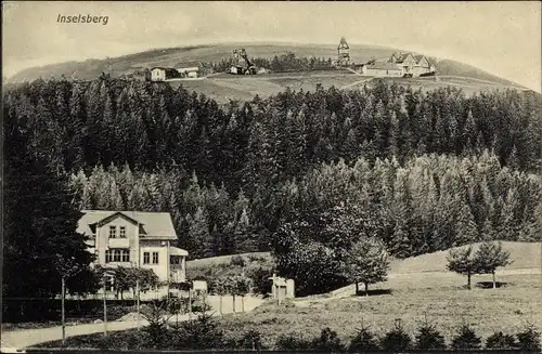 Ak Brotterode Trusetal, Blick zum Preussischen Hof, Wald, Inselsberg