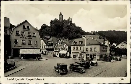 Ak Bad Berneck im Fichtelgebirge Bayern, Marktplatz