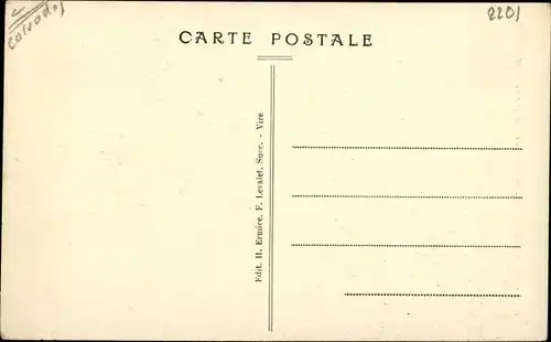 Ak Calvados Normandie, Chen est du frais, en voulous, Dorfbewohner am Zaun