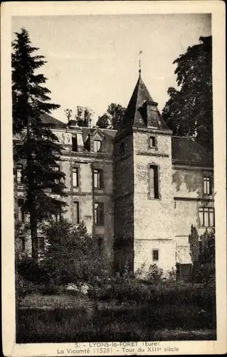 Ak Lyons la Forêt Eure, La Vicomte, Tour