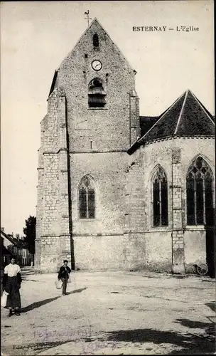 Ak Esternay Marne, L'Eglise