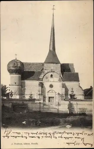 Ak Clesles Marne, L'Eglise