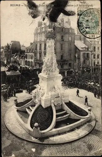 Ak Reims Marne, Fontaine Sube