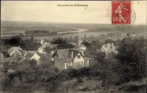 Ak Villennes Yvelines, Panorama