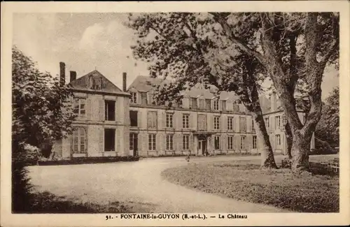 Ak Fontaine la Guyon Eure et Loir, Le Chateau