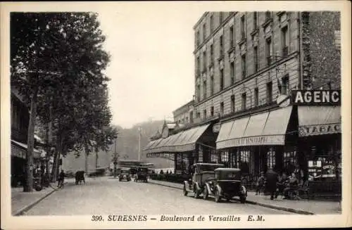 Ak Suresnes Hauts de Seine, Boulevard de Versailles