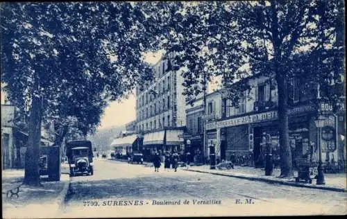 Ak Suresnes Hauts de Seine, Boulevard de Versailles
