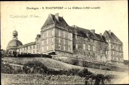 Ak Hautefort Dordogne, Le Chateau, Cote Levant