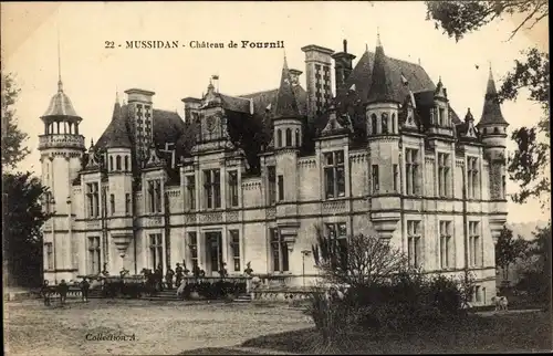 Ak Mussidan Dordogne, Chateau de Fournil