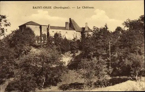 Ak Saint Orse Dordogne, Le Chateau