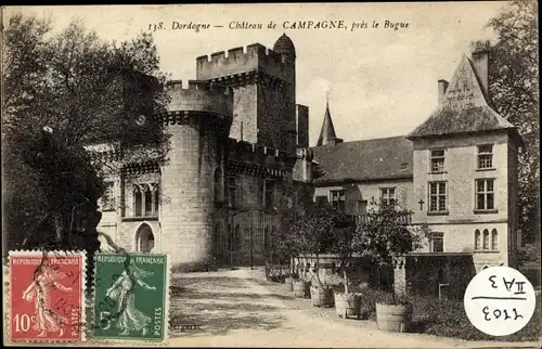 Ak Campagne Dordogne, Chateau