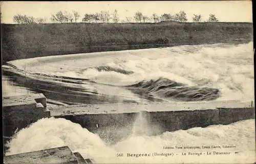 Ak Bergerac Dordogne, Le Barrage, le Deversoir