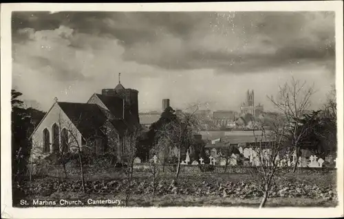 Ak Canterbury Kent England, St. Martins Church