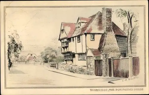 Künstler Ak Tonbridge Kent England, The Portreeves House