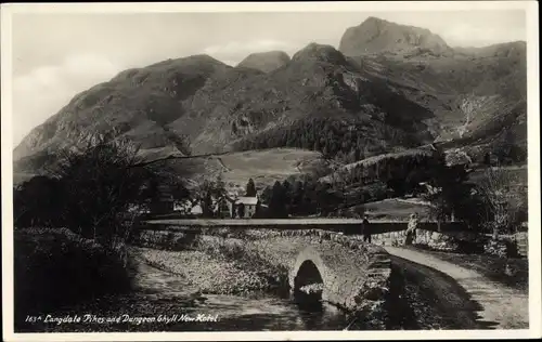 Ak Langdale Cumbria England, Pikes and Dungeos Ghyll New Hotel