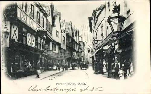 Ak York Yorkshire, Petergate