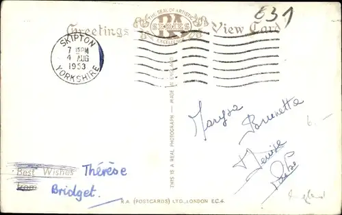 Ak Burnsall North Yorkshire, General View, The River Walk