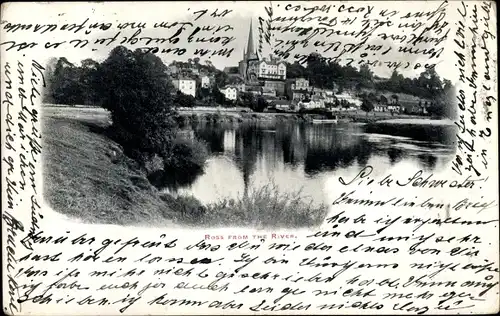 Ak Ross on Wye Wales, Ross from the River