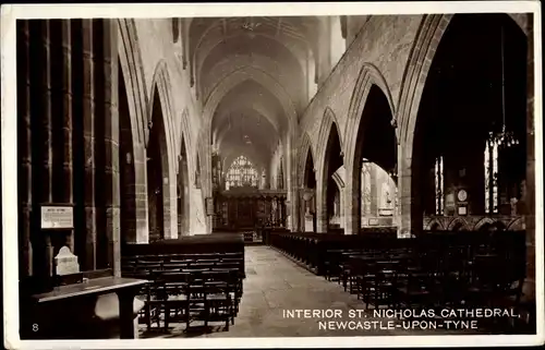 Ak Newcastle upon Tyne North East England, Interior St. Nicholas Cathedral