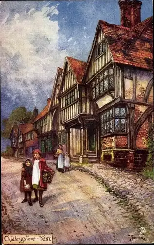 Künstler Ak Jotter, Chiddingstone Kent, Ortspartie, Tuck 7115